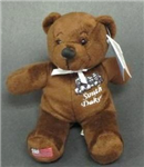 10085SD2 -SD plush bear brown