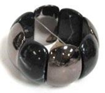 RB3228HBK - bracelet-stretch-black-hematite