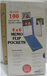 SF-46 - PHOTO ALBUM POCKET FLIP UP 4X6 100 PHOTOS