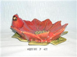 W2233 - Cardinal poinsetta plate