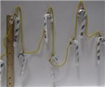 X0252 - Chr orn candy canes small 8pk