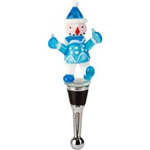 Chr snowman bottle stop blue