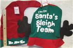 Chr hat santa's sleigh,Ho Ho Ho felt