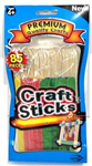 10842 - Craft sticks 85pc 40-6in.wood and 45-4.5in.colored