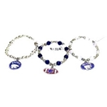 02A-11KSU - KSU Wildcats Charm Bracelet Licensed