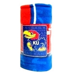77811KU - KU Jayhawks fleece throw 50x60in