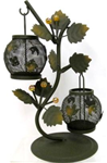 MC-163 501- Candleholder branch hanging baskets 11inch