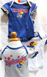 418TDKU-03 -KS Jayhawks onsies 3pk 0/3mo