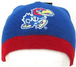 44F6VKU - KS Jayhawks stocking cap knit