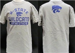 48DGXKSU-L - KSU Wildcats tee shirt grey 14/16