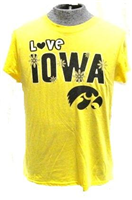 MTS-0056-PM - IA Hawkeye tee shirt love iowa med