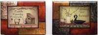 107-45356 - Wood block families 3.25X4.25in asst