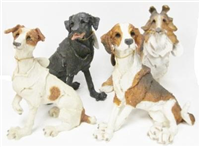 11398 510 - Dog figure wrinkled large asst