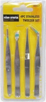 B-80027 - Tweezer 4pc stainless