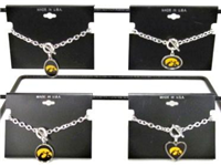 02A-15IA -IA Hawkeyes Toggle Bracelet Licensed