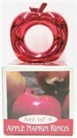 09847 - Napkin rings apple set of 4