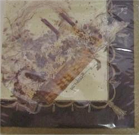 20299N - Napkins beverage basket & candles 20ct