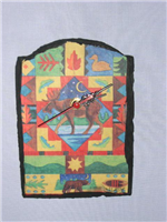 32309 - Clock slate moose 7x5in