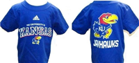 44DHAKU-2T -KS Jayhawks tee shirt blue 2T