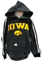 4692UIA-M - IA Hawkeye hoodie blk 3-stripe 5/6