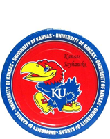 477-35 - KU Jayhawks Plate 7in 8ct