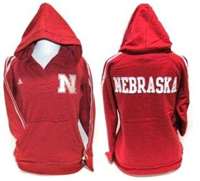 478VONE-L - NE Husker hoodie red emb. S14