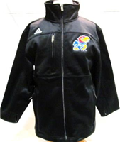 4885XKU-XL - KS Jayhawks jacket poly full zip blk 18/20