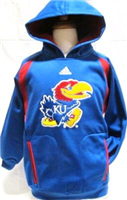 489ZUKU-L - KS Jayhawks hoodie climalite blue 14/16