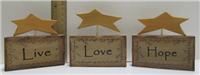 505-31455 - wood-decor-wstar-on-top-35x35