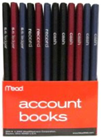 64516 - Account book ledger,cash or record 9.5x6in 80ct