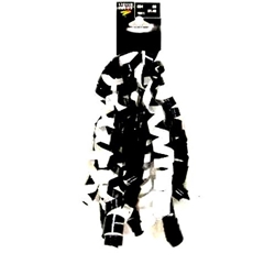 68910 - Ribbon crinkles blk wht