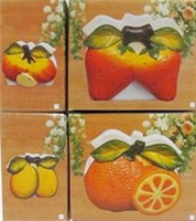 7001 - Napkin holders asst fruit