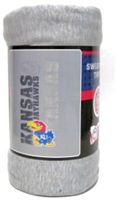 79925KU -KU Jayhawks Sweatshirt Throw 50x60in