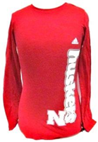 7AZ4ZY-M - NE Husker L/S shirt on the side youth 10/12
