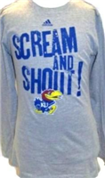 7AZ5FMKU-XL - KS Jayhawks L/S shirt grey youth XL
