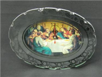 CMD40170 - clock-religious-glass-oval-asst