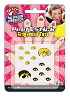 I-FN-IOWA - IA Hawkeye Finger Nail Tats Peel n Stick