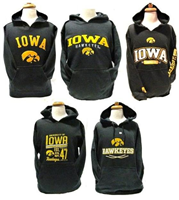 IA-YBLK-XL -IA Hawkeye hoodie youth black XL