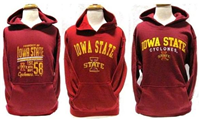 ISU-YBUR-M - IA State hoodie youth burgundy 10 12