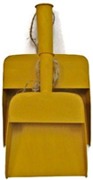 KK5481OY - dust-pan-tin-set-of-2-old-yellow-10575in