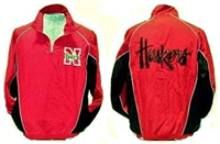 LA120314-M - NE Husker windshirt 1/4 zip med