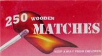 M180224 - Matches Wood Stick 250ct 2pk cs pk24