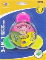 S70242 -Highlighter 3-in-1 Scented 3pk