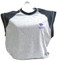 SSWKS-M -KSU Wildcats Shooter Shirt Grey/Blue Medium