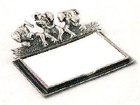 5053 -Pewter dog note holder