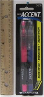 24728 -Hiliters liquid accent pink/purple 2pk