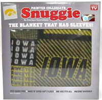 IA190S - IA Hawkeye snuggie blanket w sleeves patchwork