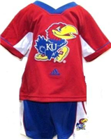 44EZYKU-4T - KS Jayhawks shirt & shorts set 4T