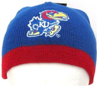 44F6VKU - KS Jayhawks stocking cap knit