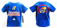 4A35DZKU-2T -KS Jayhawks tee shirt backfield 2T